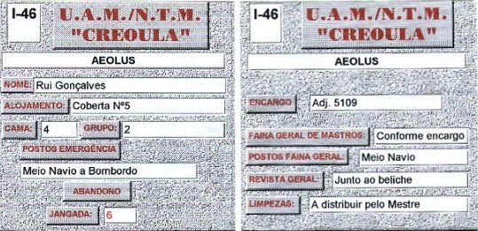 Cartão de Embarque de Instruendo