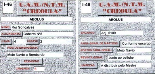 Carto de Embarque de Instruendo