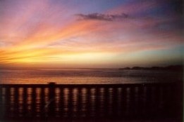 Pôr do Sol ao atravessar a Golden Gate Bridge - Fotografia de Rui Gonçalves