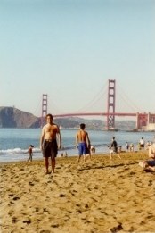 Eu na Baker Beach - Fotografia de Rui Gonalves