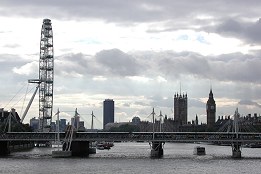 Da Waterloo Bridge - Fotografia de Cláudia Fernandes